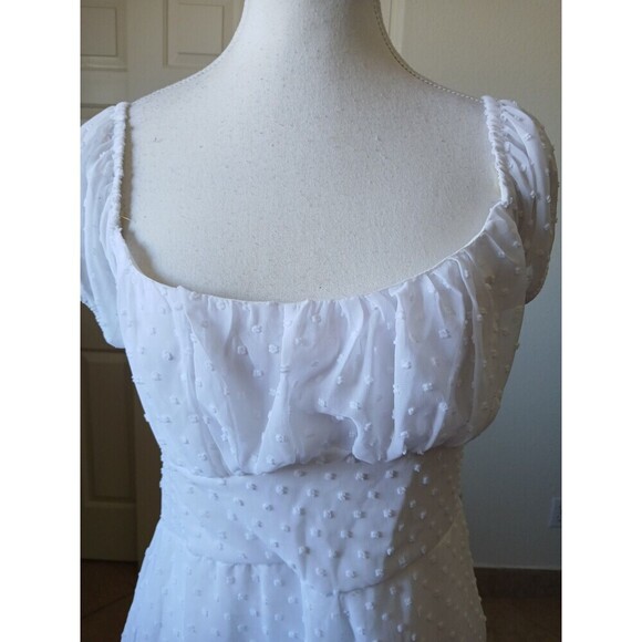 J for Justify Romper Dress size Large Short Sleeve Lined Coastal Beachy - Picture 6 of 14